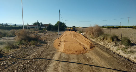 Mejora en los caminos de servicio en Murcia